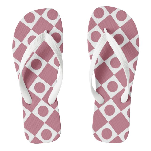Mod Retro 60's Wildberry Flip Flops (Fußbett)