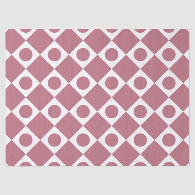 Mod Retro 60's Wildberry Seidenpapier (Vorderseite)