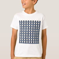 Mod Retro Blue Abstrakt Scarab Muster