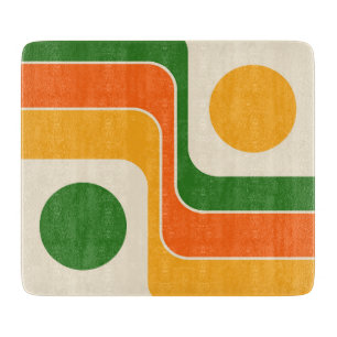Mod Retro-Design im Stil der 1970er Jahre mit geom Schneidebrett