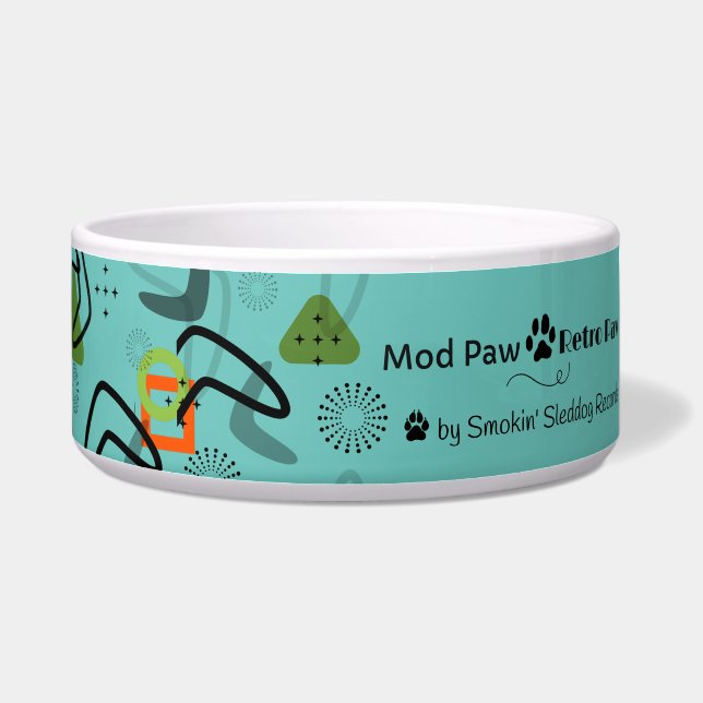 Mod Retro Keramik Pet Bowl Napf (Rechts)