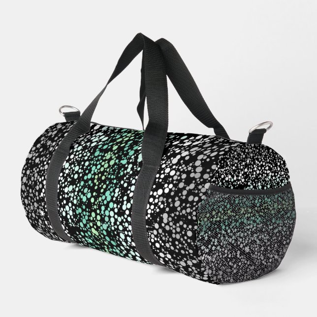 Mod Retro Quirky Groovy Boho Paragender Pride Duffle Bag (Rechte Ecke)