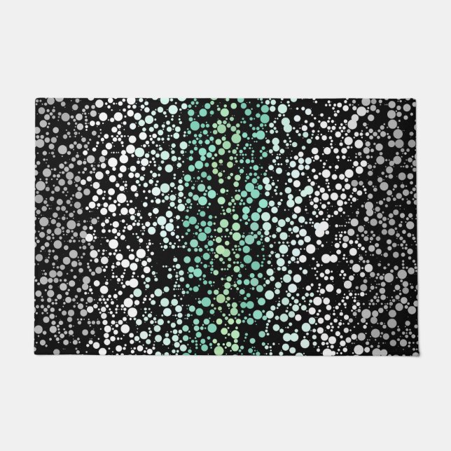 Mod Retro Quirky Groovy Boho Paragender Pride Fußmatte (Vorderseite)