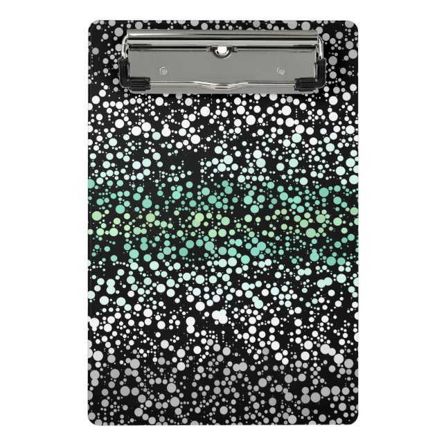 Mod Retro Quirky Groovy Boho Paragender Pride Mini Klemmbrett (Vorderseite)