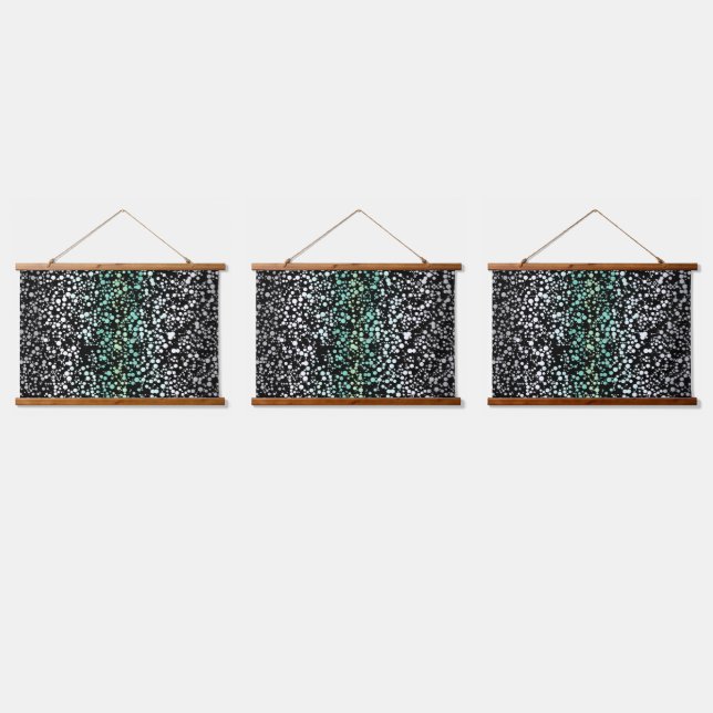 Mod Retro Quirky Groovy Boho Paragender Pride Wandteppich Mit Holzrahmen (Dreifach)