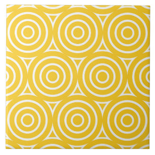 Mod Retro Style Geometric Design Fliese