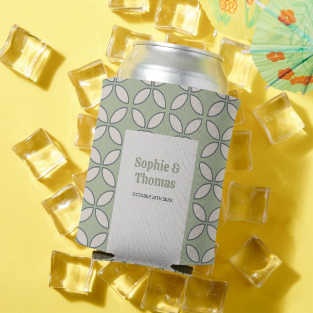 Mod Retro Wedding Olive Green Dosenkühler (In Situ Sommer)