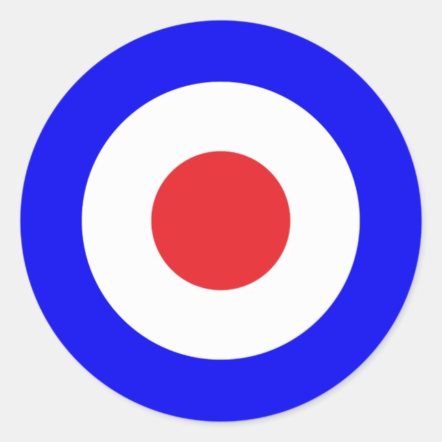 Mod Runder Aufkleber (Vorderseite)