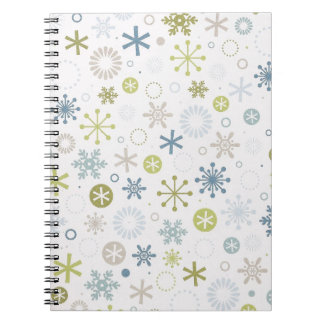 Mod-Schneeflocke-Notizbuch Notizblock