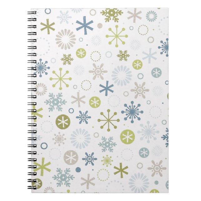 Mod-Schneeflocke-Notizbuch Notizblock (Vorderseite)