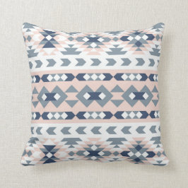 Mod Southwest Geometric Navy Blush Kissen