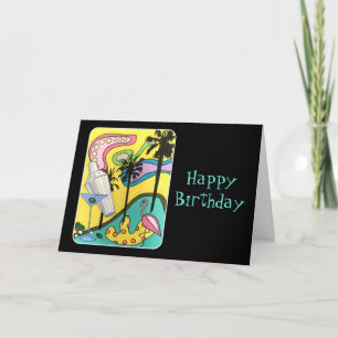 Mod Spaß in der Sonne auf einem Bild aus der Mitte Karte