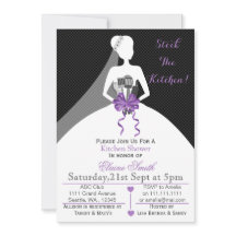 Mod Stock die Küche Brautparty Einladung