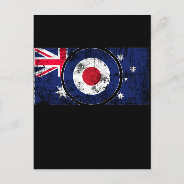 Mod Target Mod Australia Roundel Target Scooter Postkarte (Vorderseite)