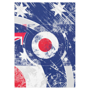 Mod Target Mod Australia Ziel Grunge Roundel Tischdecke