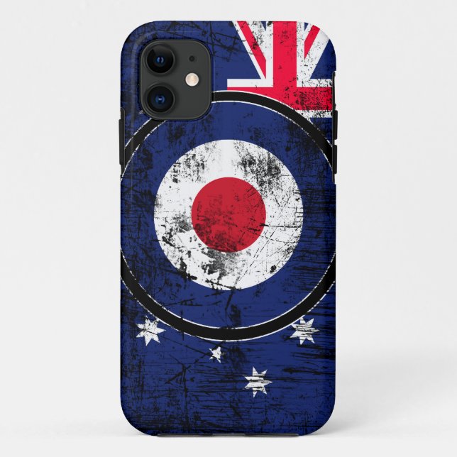 Mod Target Mod Australien Zielscheibe Case-Mate iPhone Hülle (Rückseite)