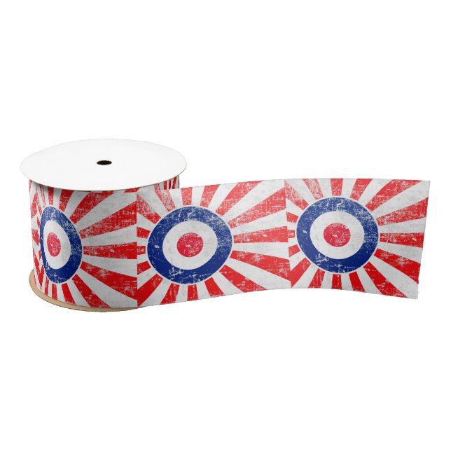 Mod Target Mod USA Target Grunge Roundel Satinband (Spule)