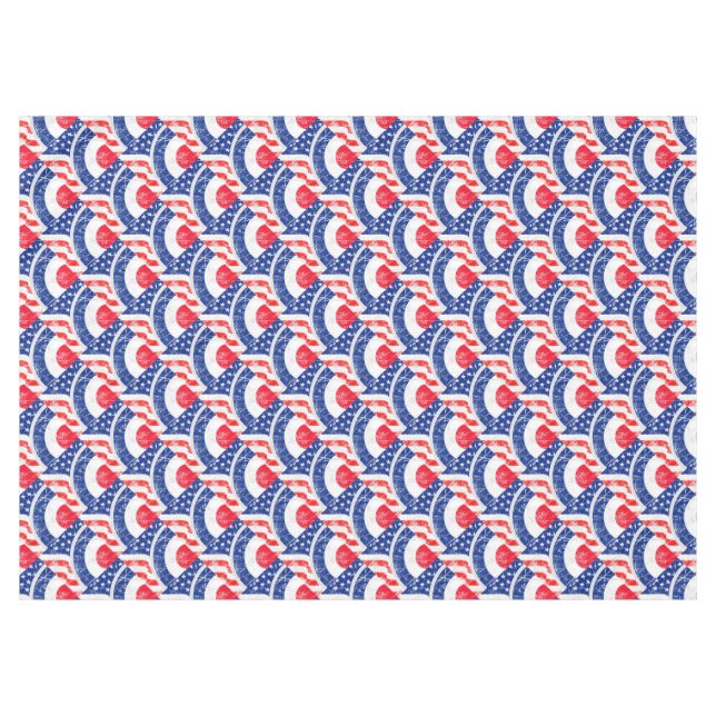 Mod Target Mod USA Target Grunge Roundel Tischdecke (Vorderseite (Horizontal))
