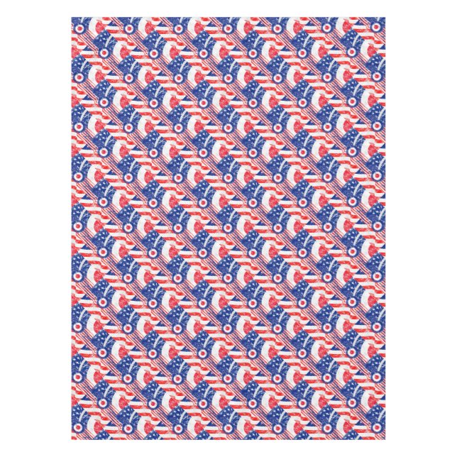 Mod Target Mod USA Target Grunge Roundel Tischdecke (Vorderseite)