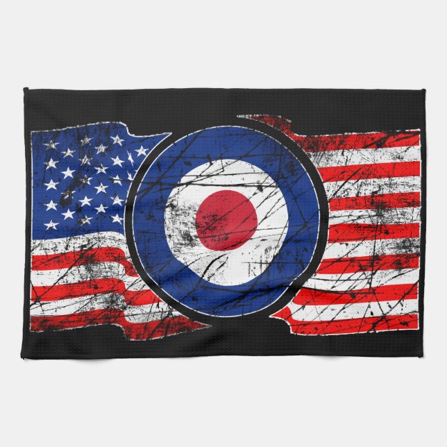 Mod Target Mod USA Target Roundel Küchentuch (Horizontal)
