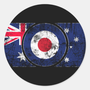 Mod Target Mods Australien Target Roller Runder Aufkleber