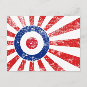 Mod Target Mods Sunburst Target Roundel Postkarte
