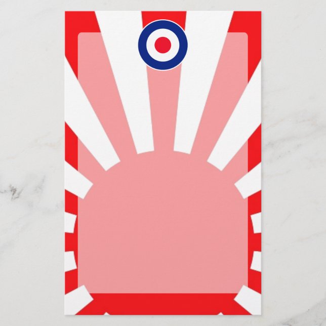 MOD Target Roundel auf Burst Japan Briefpapier (Vorderseite)