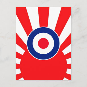 MOD Target Roundel auf Burst Japan Postkarte