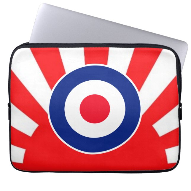 MOD Target Roundel Sunburst Style Laptopschutzhülle (Vorderseite)