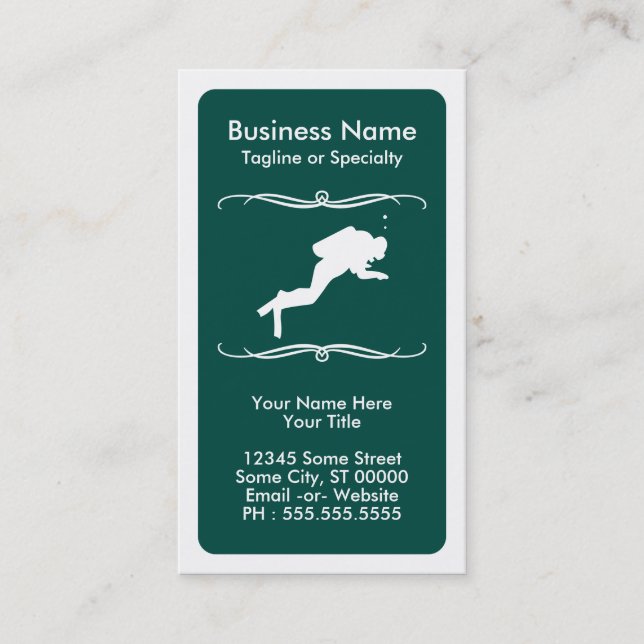 Mod-Tauchen Visitenkarte (Vorderseite)