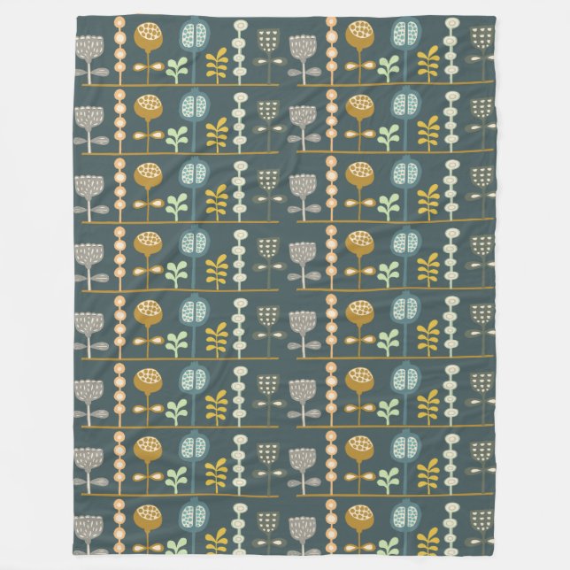 Mod Unique Artistic Artisan Designer Trendy Fleecedecke (Vorderseite)