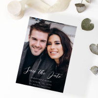 MOD V Foto Elegant Save the Date - Dunkel