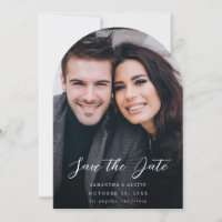 MOD V Foto Elegant Save the Date - Dunkler Pfeil