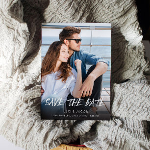 MOD Ver Foto & Kalligrafie 5 Save the Date Einladung