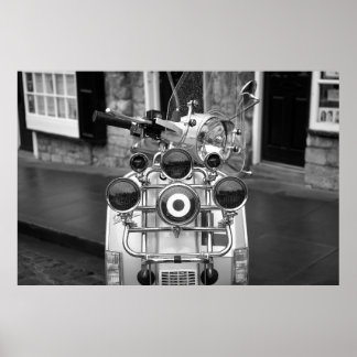 Mod Vintag Scooter Poster