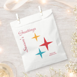 Mod Weihnachtsstars, Moderner Feiertag Mitte des J Geschenktütchen