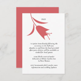 MOD WEIN TULIP WEDING BEGLEITKARTE