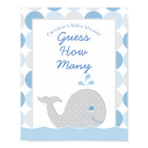 Mod Whale rät, wie viele Baby-Duschspiele