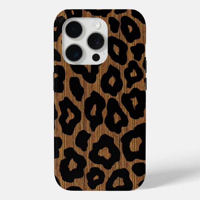 Mod Wood Leopard Case-Mate iPhone Hülle (Rückseite)