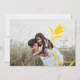 MOD YELLOW TULIP WEDD SPEICHERN DAS DATUM EINLADUNG