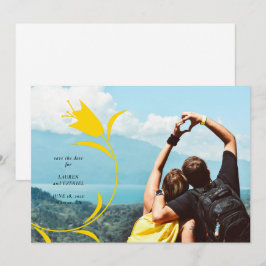 MOD YELLOW TULIP WEDD SPEICHERN DAS DATUM EINLADUNG