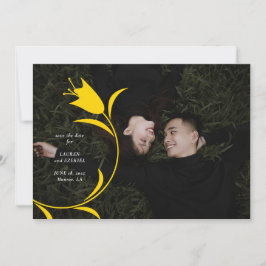 MOD YELLOW TULIP WEDD SPEICHERN DAS DATUM EINLADUNG
