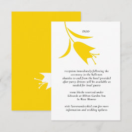 MOD YELLOW TULIP WEDDING BEGLEITKARTE