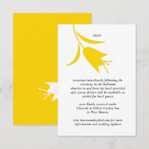 MOD YELLOW TULIP WEDDING BEGLEITKARTE