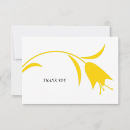MOD YELLOW TULIP WEDDING DANKESKARTE