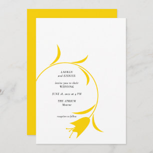 MOD YELLOW TULIP WEDDING EINLADUNG