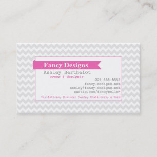 Mod-Zickzack Streifen Visitenkarte