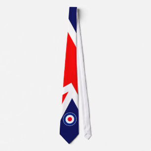 Mod-Ziel auf UK-Flagge Krawatte