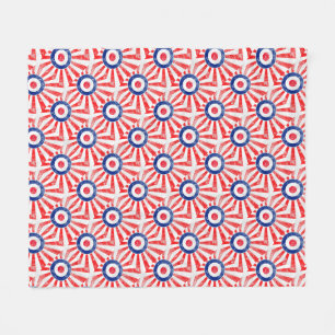 Mod-Ziel-Mod USA-ZielGrunge Roundel Fleecedecke