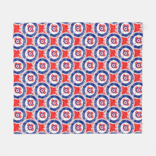 Mod-Ziel-Modahornblatt ZielGrunge Roundel Fleecedecke
